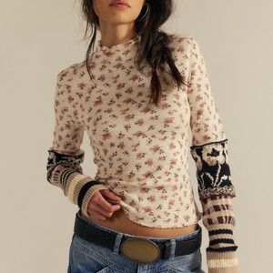 We The Free Bold Bowery Cuff Thermal Henley Top XL